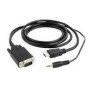 GEMBIRD A-HDMI-VGA-03-10 HDMI to VGA and audio adapter cable single port 3m black