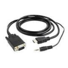 GEMBIRD A-HDMI-VGA-03-6 HDMI to VGA and audio adapter cable single port 1.8m black
