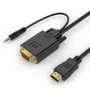 GEMBIRD A-HDMI-VGA-03-6 HDMI to VGA and audio adapter cable single port 1.8m black