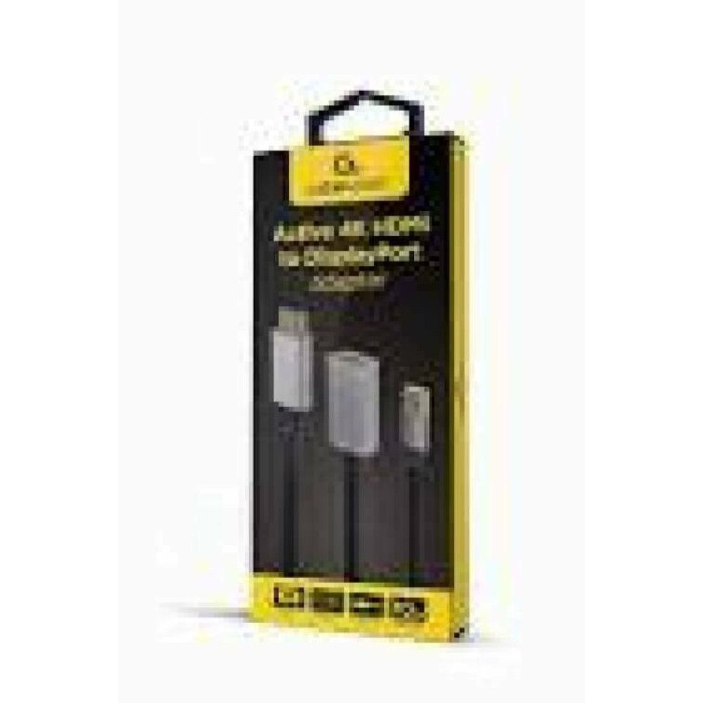 GEMBIRD Active 4K HDMI male to DisplayPort female adapter black