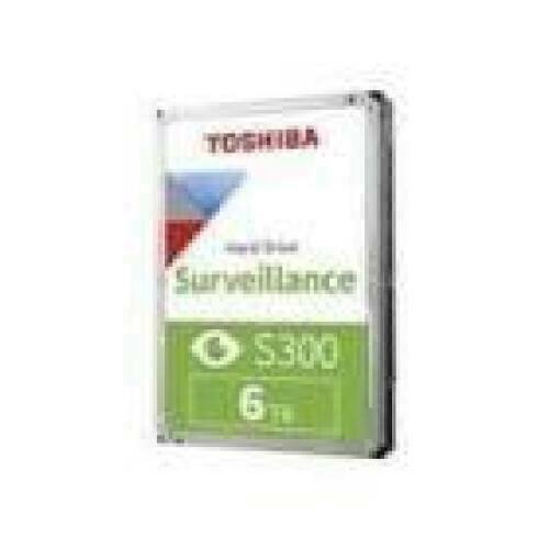 TOSHIBA S300 Surveillance 6TB HDD 3.5inch 5400rpm 256MB 24/7 SMR Warr 3yr BULK