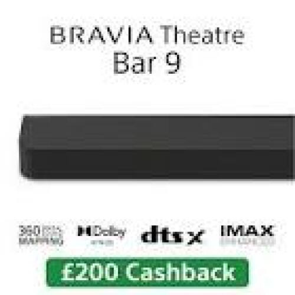 SONY BRAVIA Theatre Bar 9 Dolby Atmos single soundbar 13 speakers Wi-Fi Bluetooth 360 Spatial Sound Mapping