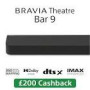 SONY BRAVIA Theatre Bar 9 Dolby Atmos single soundbar 13 speakers Wi-Fi Bluetooth 360 Spatial Sound Mapping