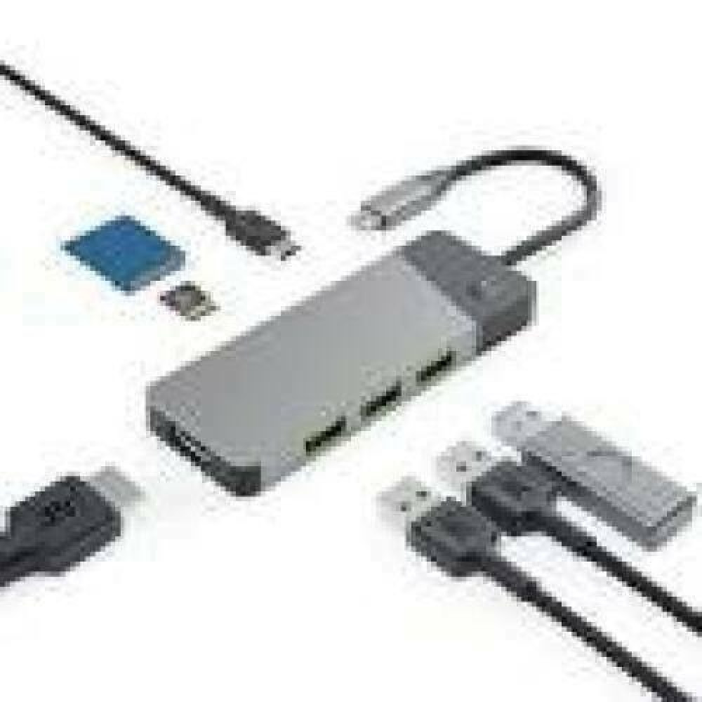 GREENCELL HUB USB-C GC Connect 3xUSB 3.1 HDMI 4K 60Hz PD 85W