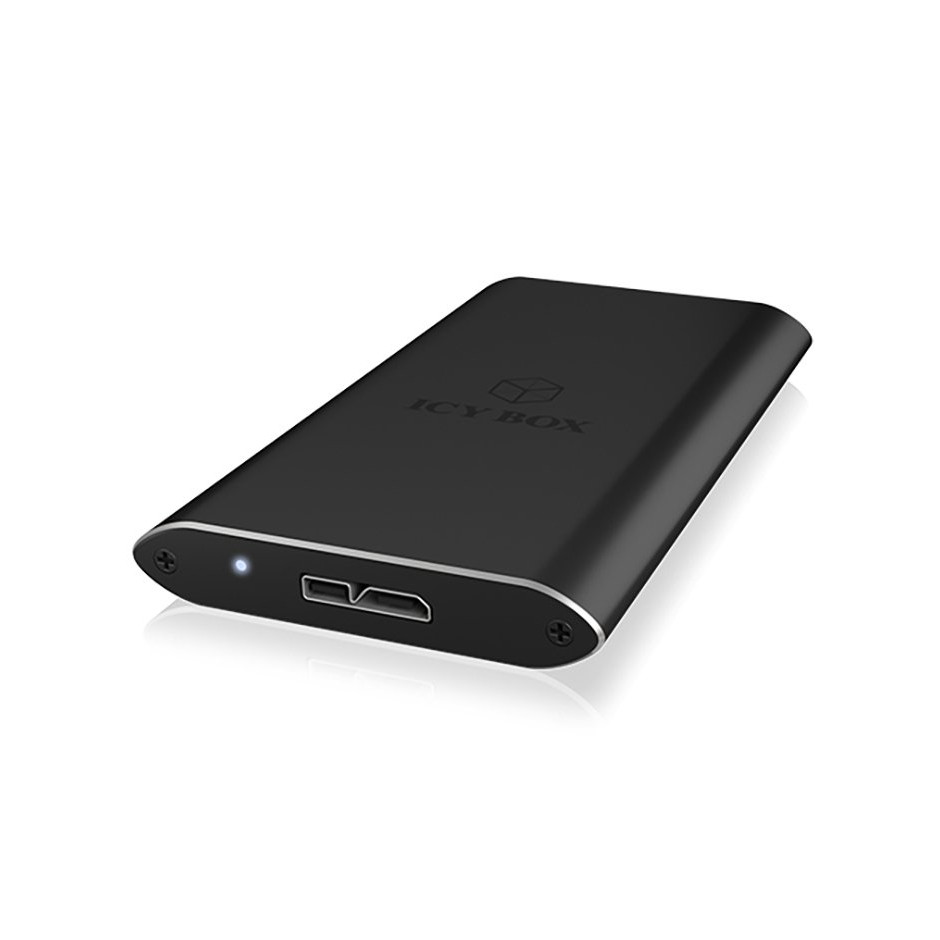 ICY BOX IB-182aMU3 External enclosure for mSATA SSD USB 3.0 Black