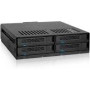 ICY BOX Backplane 4x2.5 SAS/SATA HDD in 1x5.25 bay MiniSAS Host 12 Gbit/s Black