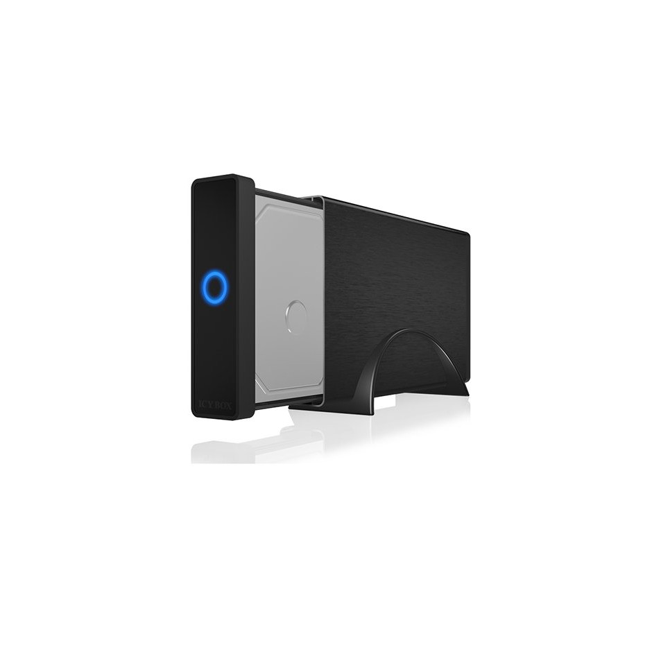 ICY BOX IB-377-C31 External 3.5inch HDD/SSD Case SATA III USB 3.1 Type-C Black