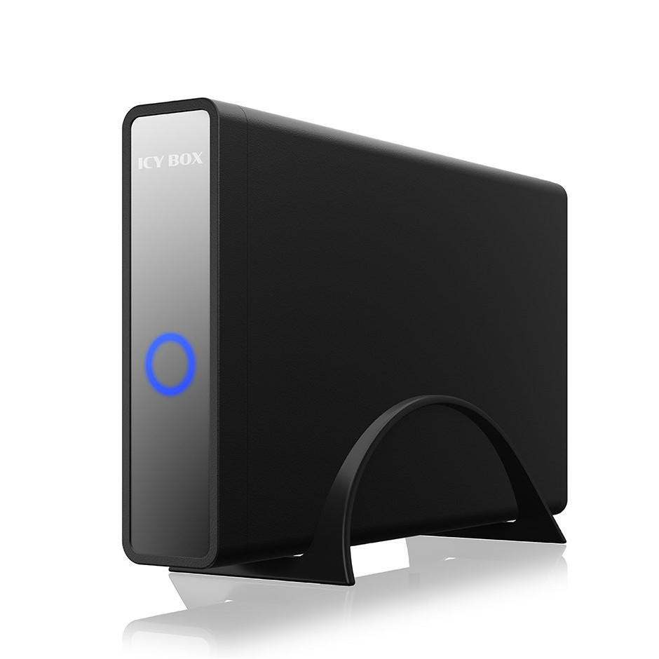 ICY BOX IB-382H-C31 External Enclosure for 3.5inch or 2.5inch HDD/SSD with USB 3.2 Gen 2 Type-C interface and USB Hub