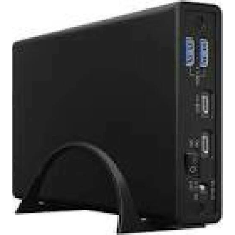 ICY BOX IB-382H-C31 External Enclosure for 3.5inch or 2.5inch HDD/SSD with USB 3.2 Gen 2 Type-C interface and USB Hub