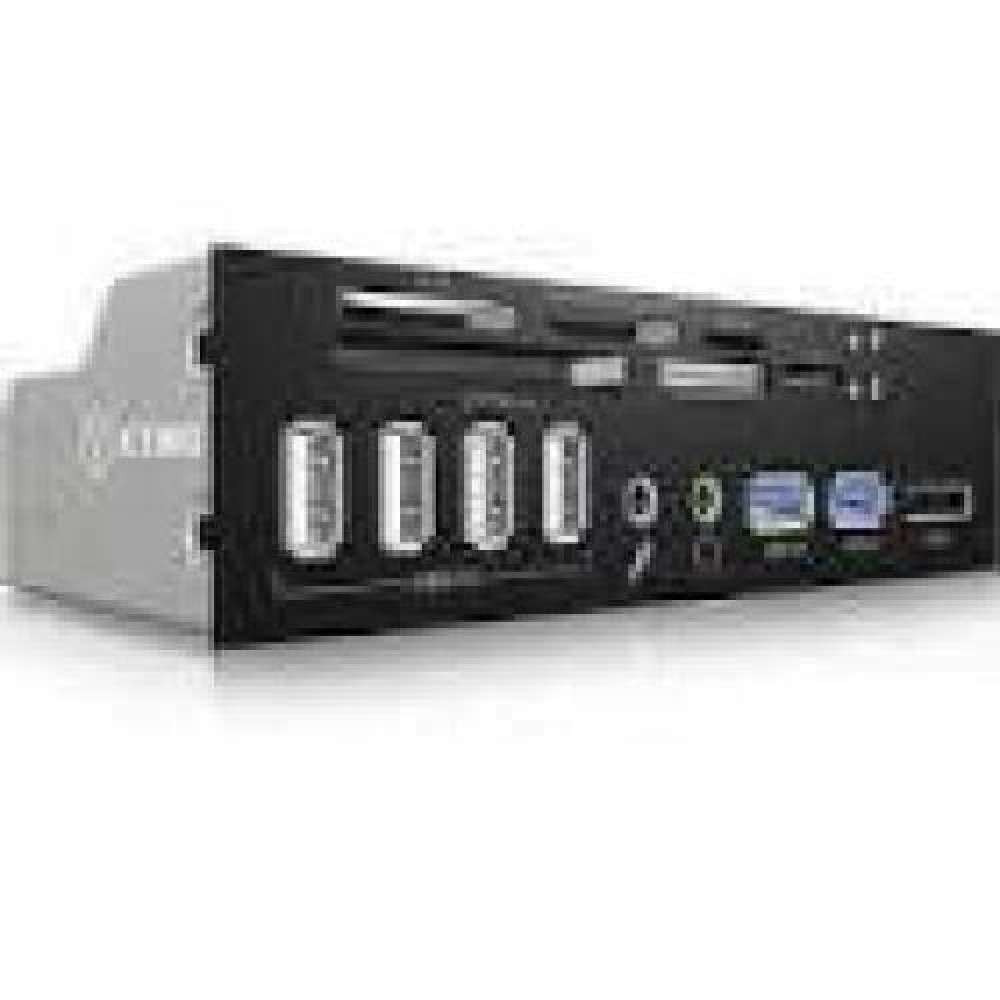 ICY BOX IB-863a-B Card Reader with multiport panel USB 3.0 eSATA interface