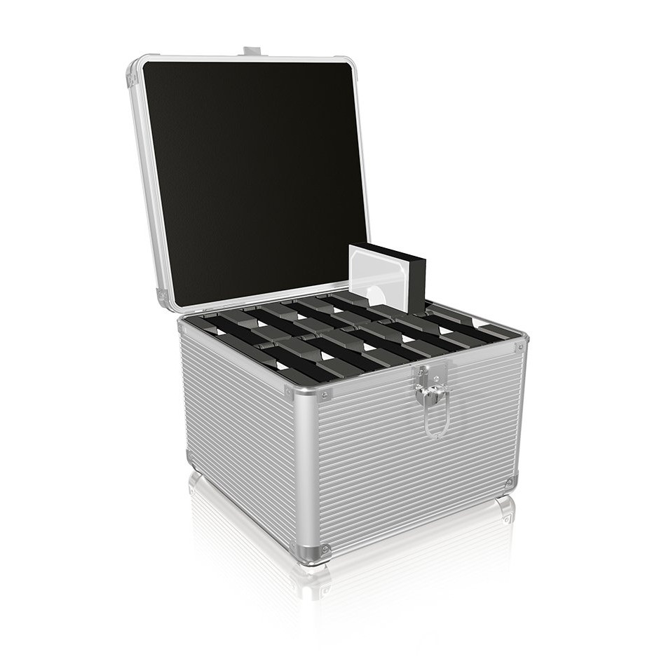 ICY BOX IB-AC628 Aluminium suitcase for 2.5 und 3.5 HDDs Silver