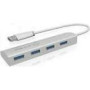 ICY BOX IB-AC6401 4x Port USB 3.0 Hub Silver