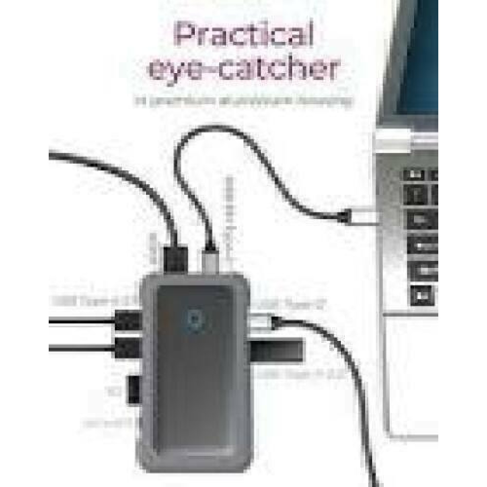 ICY BOX IB-DK2108M-C USB Type-C Notebook DockingStation with NVMe Slot PD up to 100W