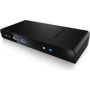 ICY BOX IB-DK2241AC Multi Docking Station for Notebooks and PCs 2x USB 3.0 HDMI Black