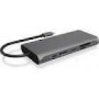 ICY BOX IB-DK4050-CPD Docking Station 12-in-1 USB Type-C dock with PD 100W