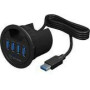 ICY BOX IB-HUB1403 Desk Hub 4xUSB 3.0 120cm USB 3.0 cable