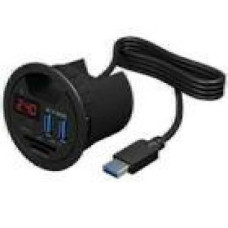 ICY BOX IB-Hub1404 Desk Hub 3xUSB 3.0 Type-C SD/MicroSD card reader LED display