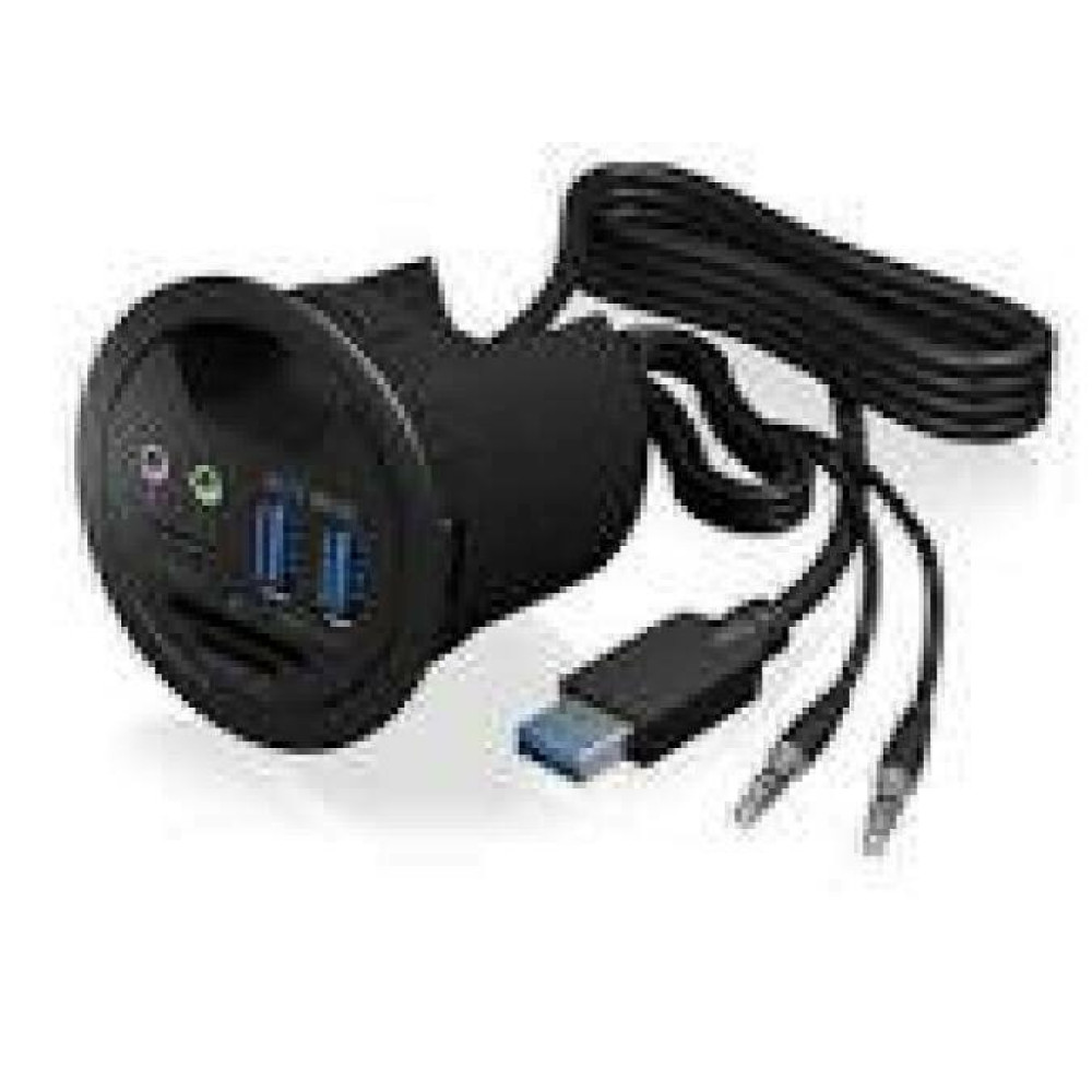 ICY BOX IB-HUB1404A Desk Hub 2x USB 3.0 USB 3.0 Type-C audio input/output SD reader
