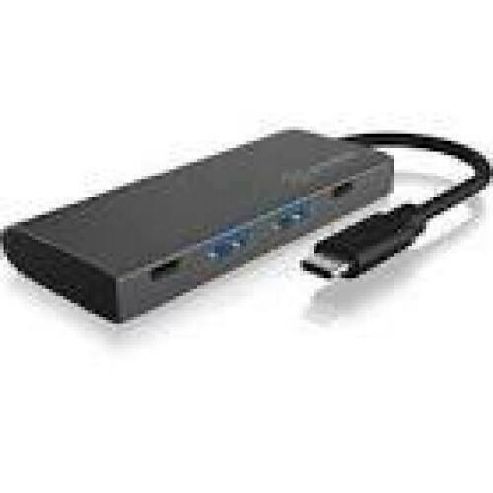 ICY BOX USB 3.1 Gen 2 Type-C Hub to 2x Type-C and 2x Type-A interfaces Anthr./black