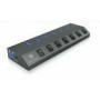 ICY BOX IB-HUB1701-C3 7-port hub with USB 3.0 Type-C and Type-A interface and BC 1.2 support