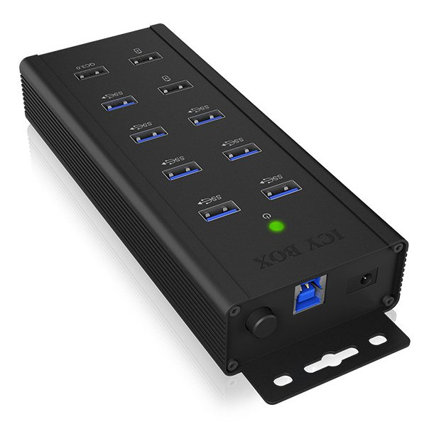 ICY BOX IB-HUB1703-QC3 7xPort USB 3.0 HUB and 3 charge ports