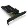 ICY BOX IB-PCI215M2-HSL PCIe extension card for 2x M.2 SSDs heat sinks