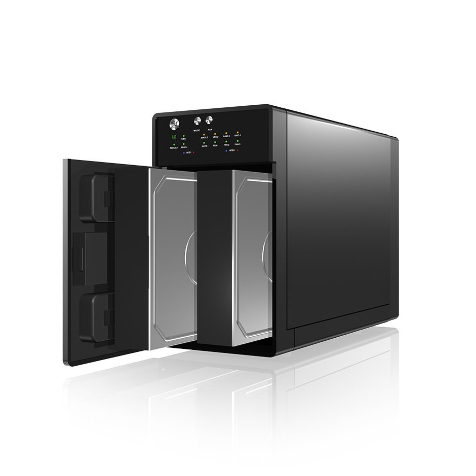 ICY BOX IB-RD3620SU3 External RAID system for 2x3.5 SATA I/II/III USB 3.0 eSATA Black
