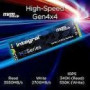 INTEGRAL SSD 1TB - 1000GB SSD M.2 2280 NVME 1.4 PCIe Gen4 x4 R-7200MB/s W-60000MB/s TLC TBW 700 HEATSINK for PS5 ADVANTAGE PRO
