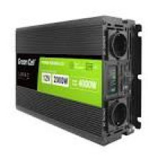 GREEN CELL power inverter 12V-230V 2000W/4000W with LCD display - pure sine wave