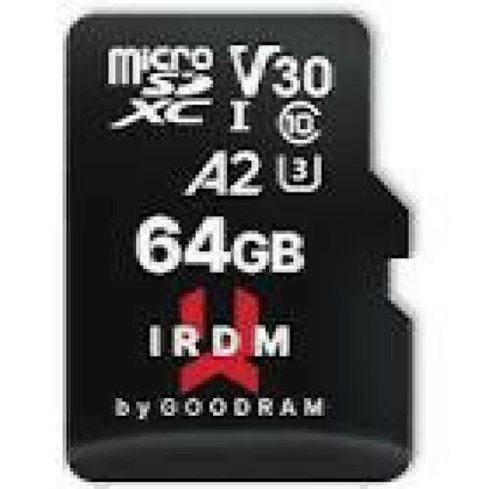 GOODRAM Memory Card IRDM 64GB UHS I U3 A2 + Adapter