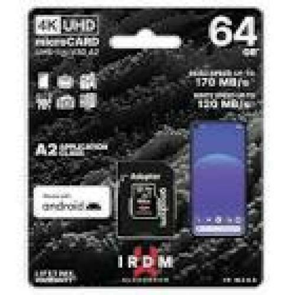 GOODRAM Memory Card IRDM 64GB UHS I U3 A2 + Adapter