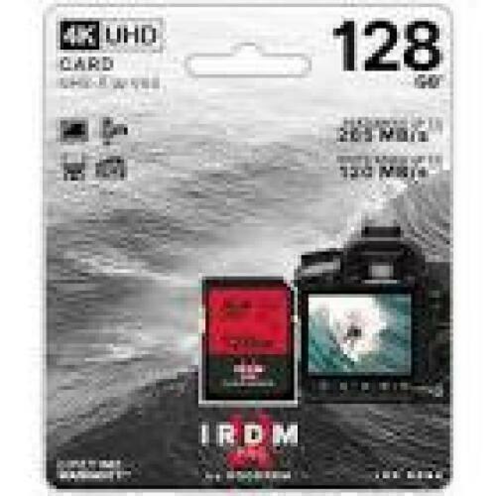 GOODRAM IRDM 128GB MEMORY CARD UHS-II U3 V60 read to 265MB/s write: to 120MB/s