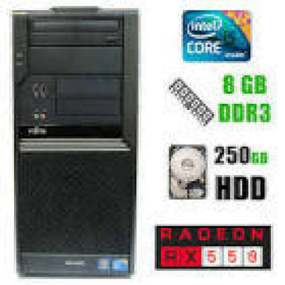 FUJITSU REFURB W380 TW Intel Core i5-650 8GB RAM 1TB SSD W10P