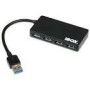 IBOX IUH3F56 HUB USB 3.0 BLACK 4-PORTS SLIM
