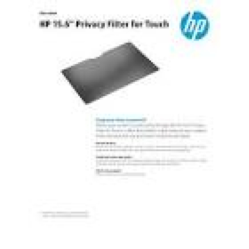 HP 15.6inch NB Privacy Filter