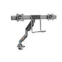 KENSINGTON SmartFit dual monitor arm with crossbar and handle
