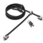 KENSINGTON Safety cable Twin MicroSaver 2.0