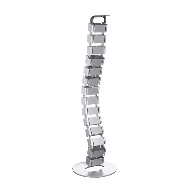 LOGILINK KAB0065 Flexible cable channel for desktops 800 x 68 mm 18 joints silver