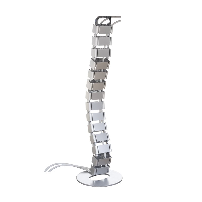 LOGILINK KAB0065 Flexible cable channel for desktops 800 x 68 mm 18 joints silver