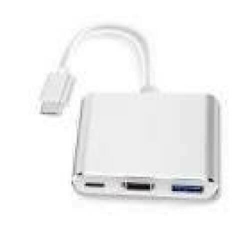 ART Adapter USB-C/HDMI female 4K 30Hz + SVGA 15pin female ALU oem
