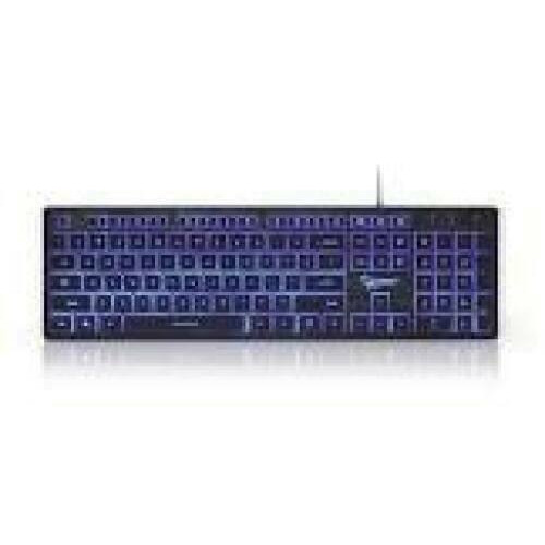GEMBIRD 3-color backlight multimedia keyboard black US layout