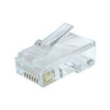 GEMBIRD LC-8P8C-002/100 LAN modular plug 8P8C for solid CAT6 LAN cable 30U 100 pcs.