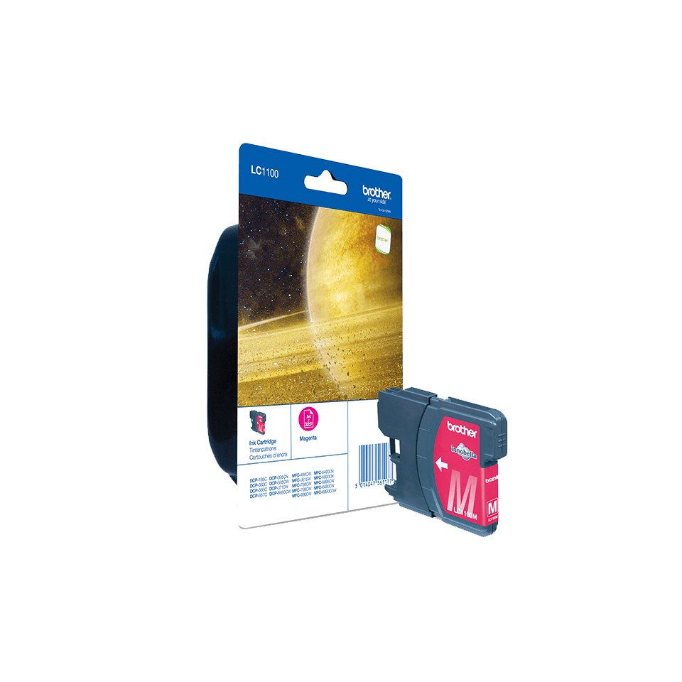 BROTHER LC-1100 ink cartridge magenta standard capacity 7.5ml 325 pages 1-pack