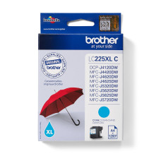 BROTHER LC-225XL ink cartridge cyan high capacity 1200 pages 1-pack BROTHER LC-225XL ink cartridge cyan high capacity 1200 pages 1-pack