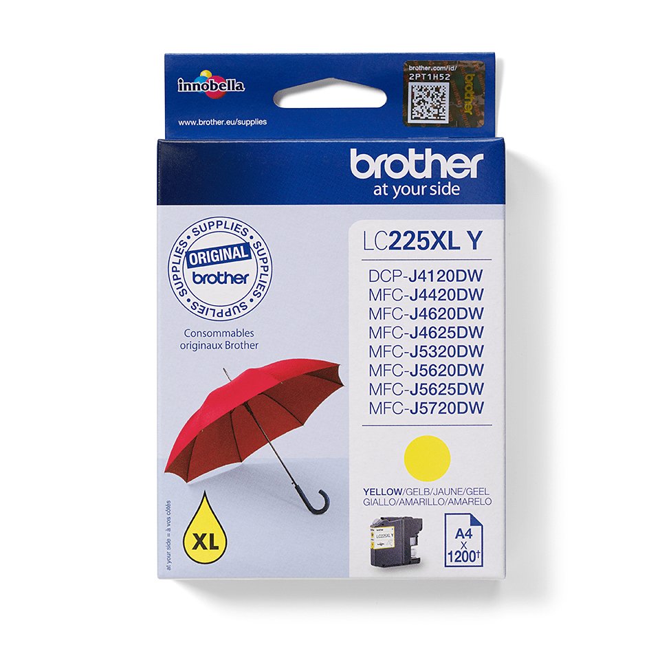 BROTHER LC-225XL ink cartridge yellow high capacity 1200 pages 1-pack