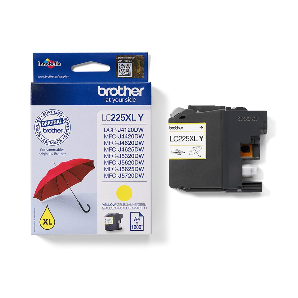 BROTHER LC-225XL ink cartridge yellow high capacity 1200 pages 1-pack