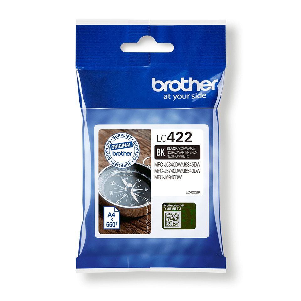 BROTHER LC422BK Ink Cartridge For BH19M/B Compatible with MFC-J5340DW MFC-J5740DW MFC-J6540DW MFC-J6940DW 550 pages