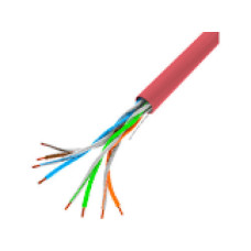 LANBERG LAN cable UTP cat.5e 305m red solid CU fluke
