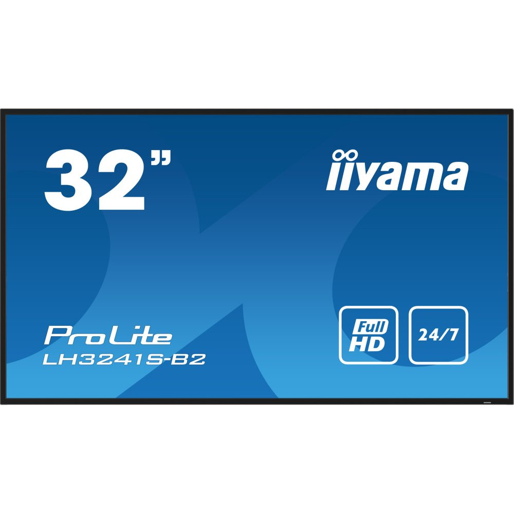IIYAMA LH3241S-B2 32inch 1920x1080 FHD IPS panel 350cd/m2 1200:1 Static Contrast 8ms Landscape or Portrait mode