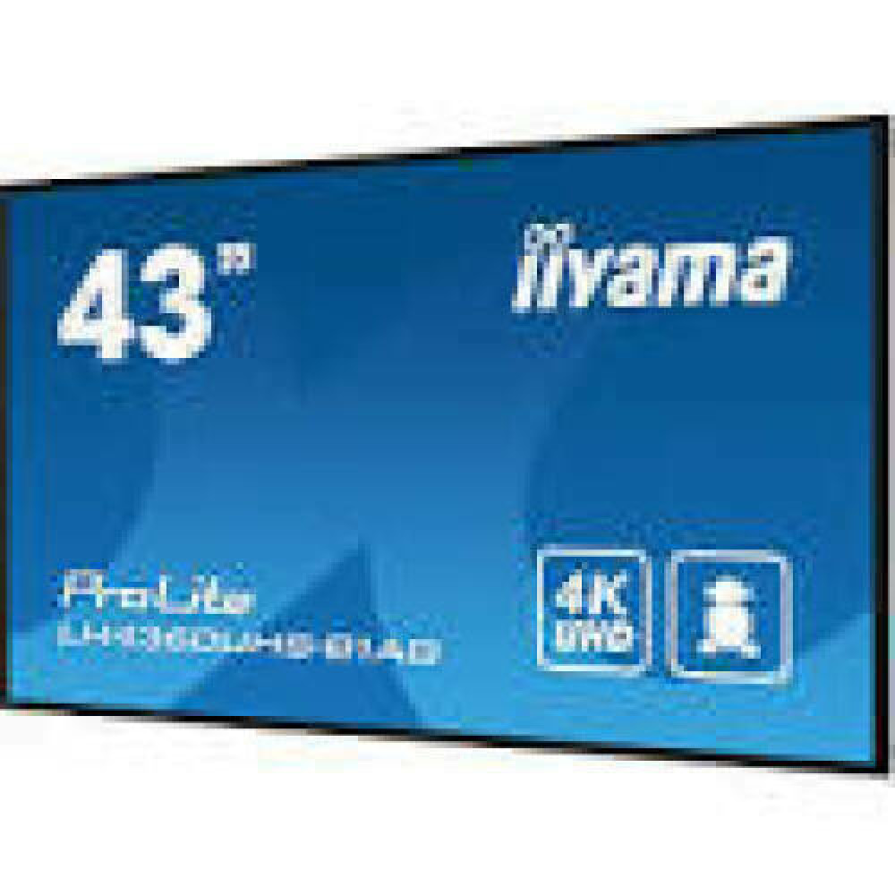 IIYAMA LH4360UHS-B1AG 43inch 3840x2160 UHD VA panel Haze 25perc 500cd/m Landscape and Portrait Wallmount Included